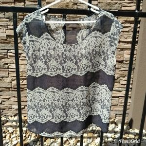 🚫SOLD🚫 on Ⓜ️ The Limited Lace Shell Blouse